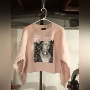 GUC Aaliyah Sz Small Oversized Crop Top Sweatshirt
